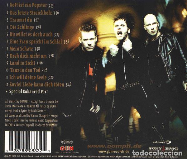 CDs de m&uacute;sica: OOMPH!. GLAUBELIEBETOD. CD. ROCK. - Foto 2