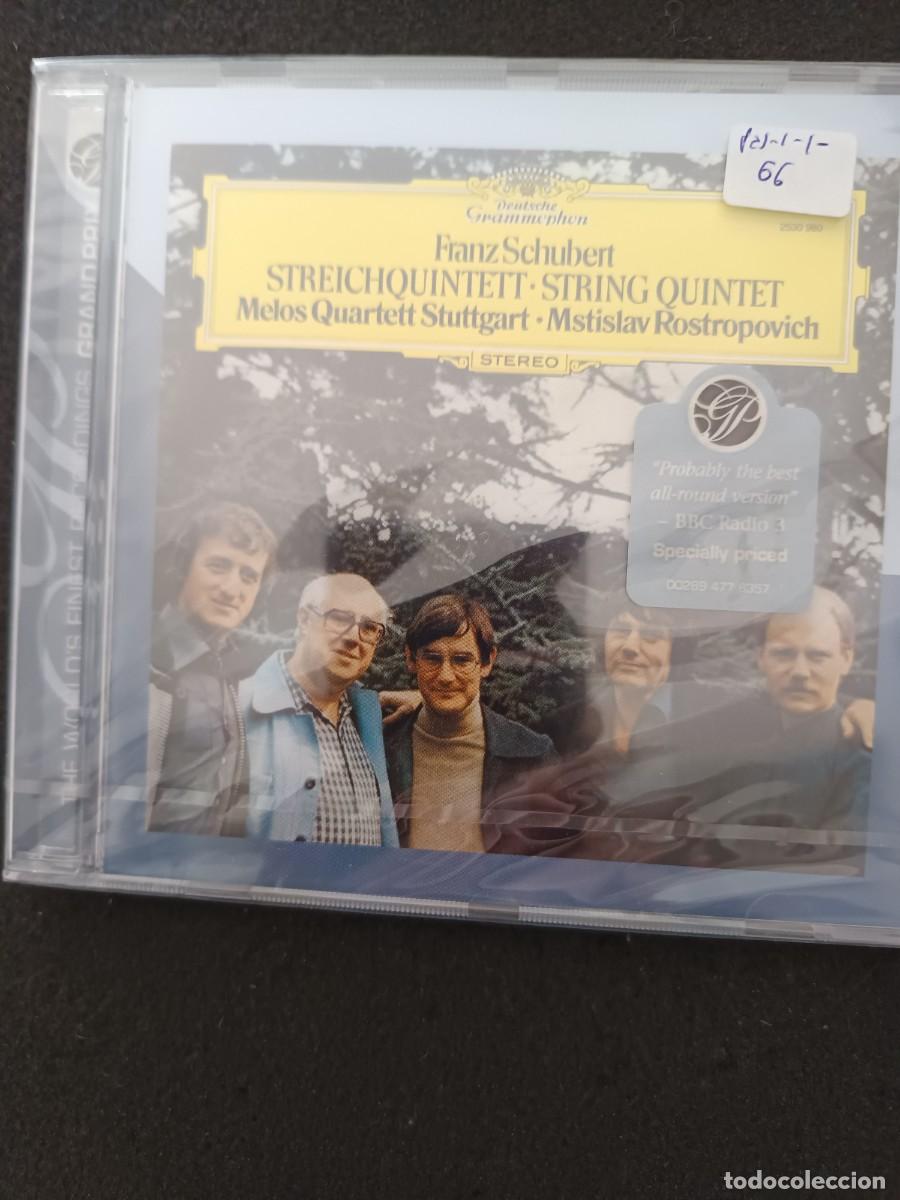 CDs de M&uacute;sica: SCHUBERT. QUINTETO DE CUERDA. MELOS QUARTET STUTTGART. MSTISLAV ROSTROPOVICH