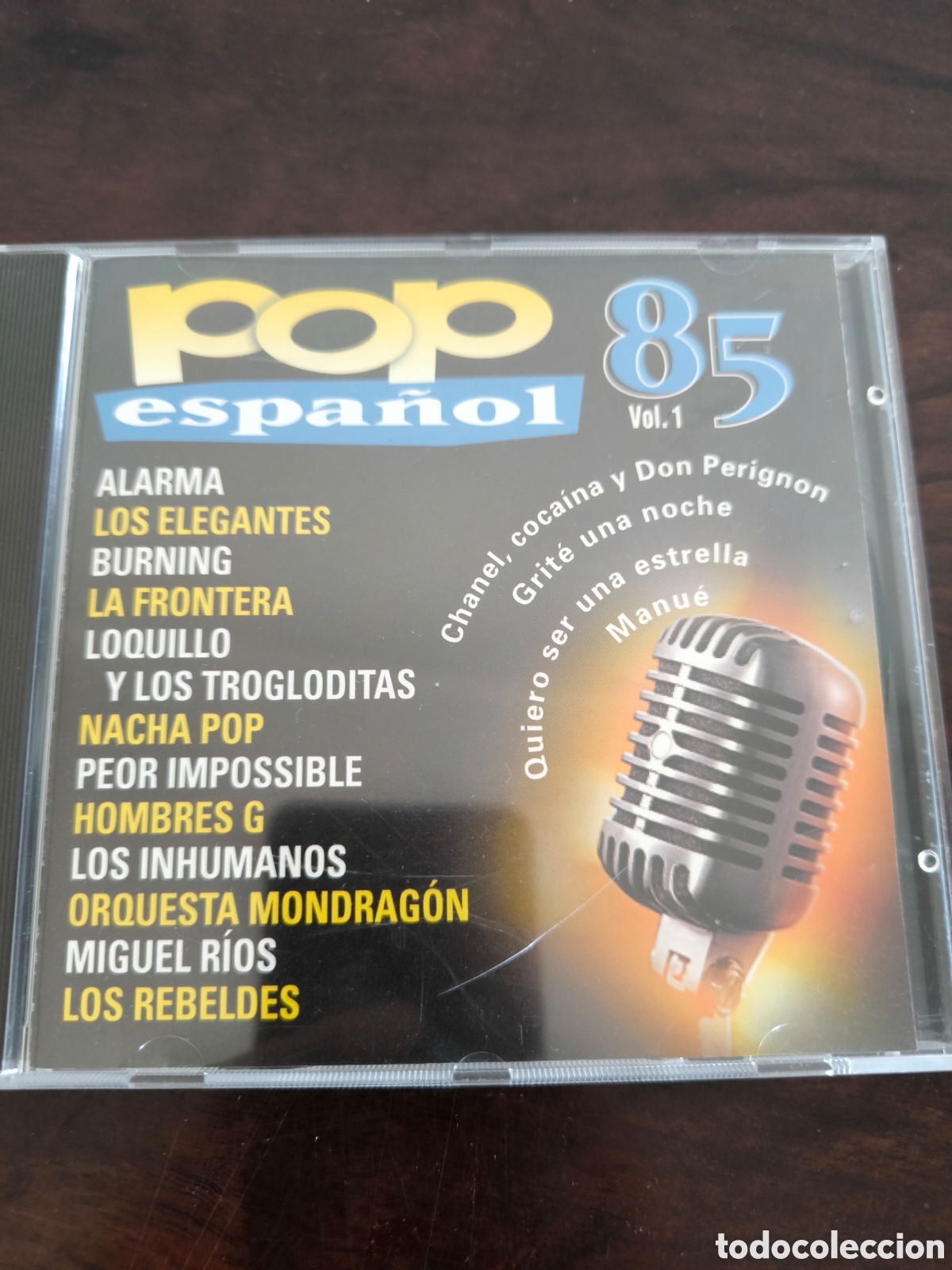 CDs de M&uacute;sica: CD Pop espa&ntilde;ol 85. Alarma Loquillo Burning Elegantes Hombres G Miguel R&iacute;os Rebeldes