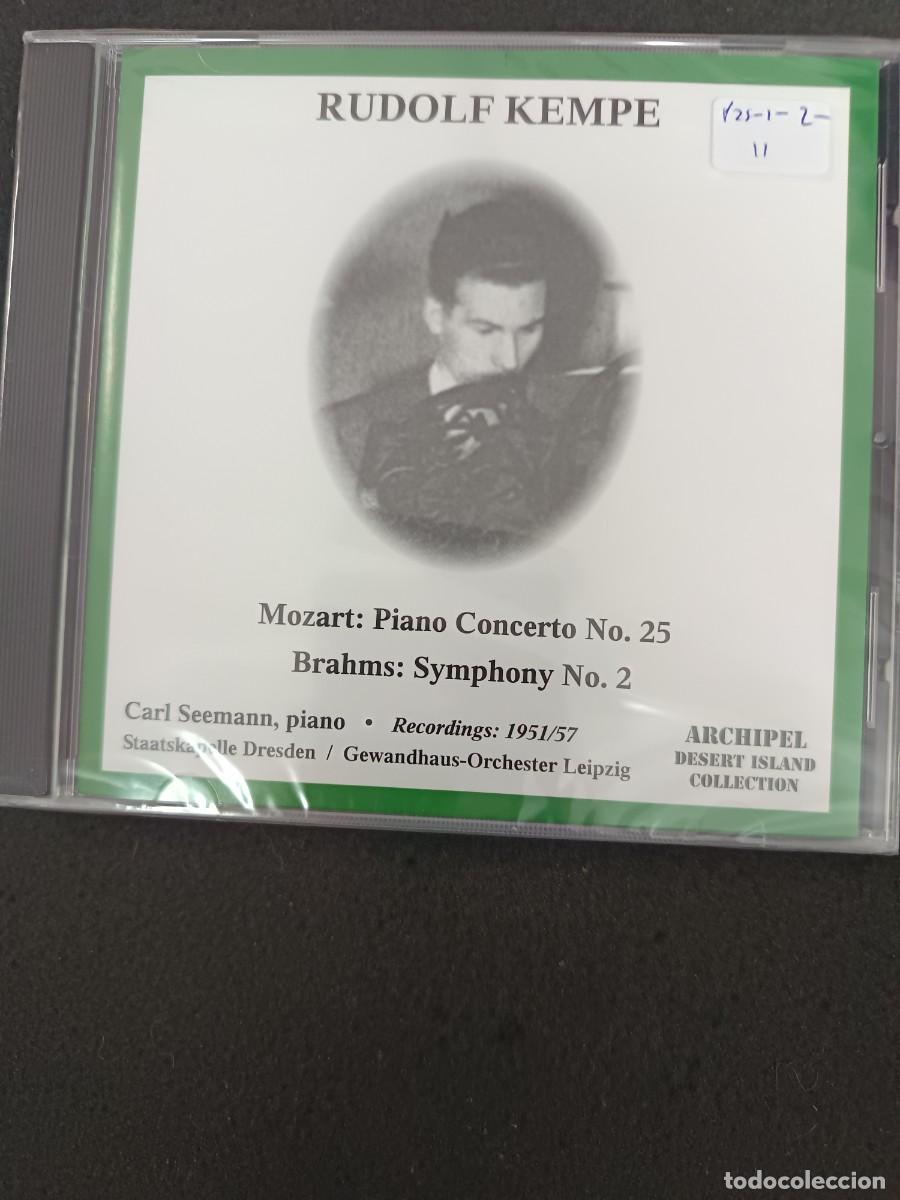 CDs de M&uacute;sica: RUDOLF KEMPE. MOZART: PIANO CONCERTO 25. BRAHMS: SINFON&Iacute;A 2. CVARL SEEMANN, PIANO.