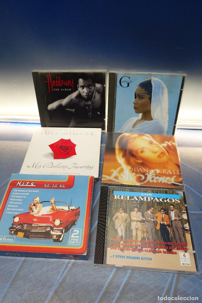 CDs de M&uacute;sica: Lote 6 CDs: Haddaway, Gabrielle, Luis Miguel, Dian, etc