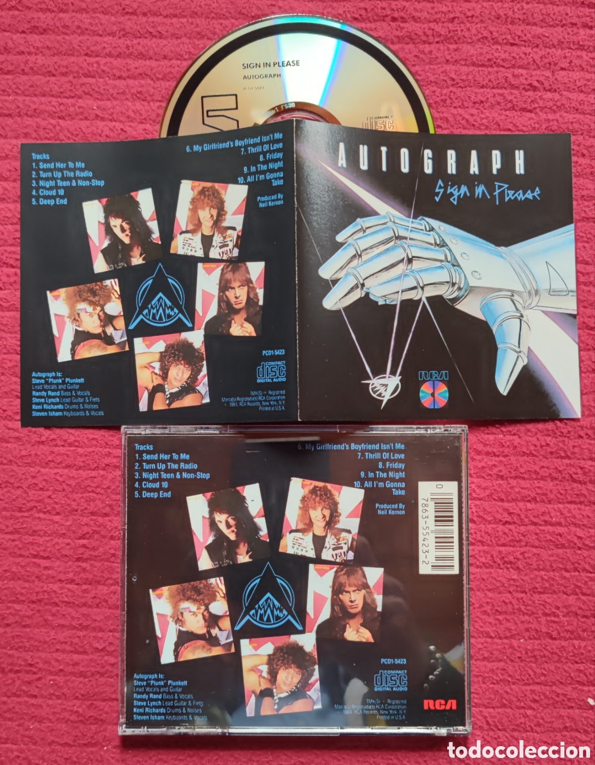 CDs de M&uacute;sica: AUTOGRAPH: Sign In Please. Cd Hard Aor, Edici&oacute;n Original 1984 RCA Records. Muy raro en Cd.