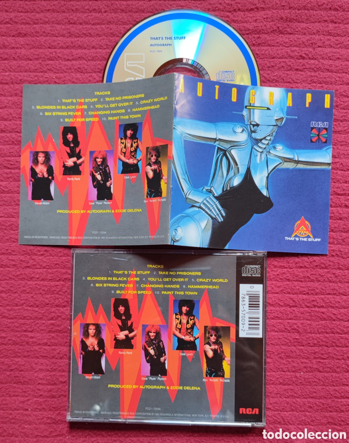 CDs de M&uacute;sica: AUTOGRAPH: That's The Stuff. Cd Hard Aor, Edici&oacute;n Original 1985 RCA Records. Made in Usa. Muy raro.