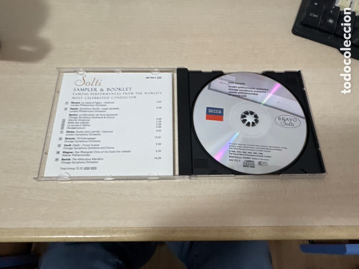 CDs de m&uacute;sica: CD SOLTI SAMPLER & BOOKLET 1992 - Foto 2