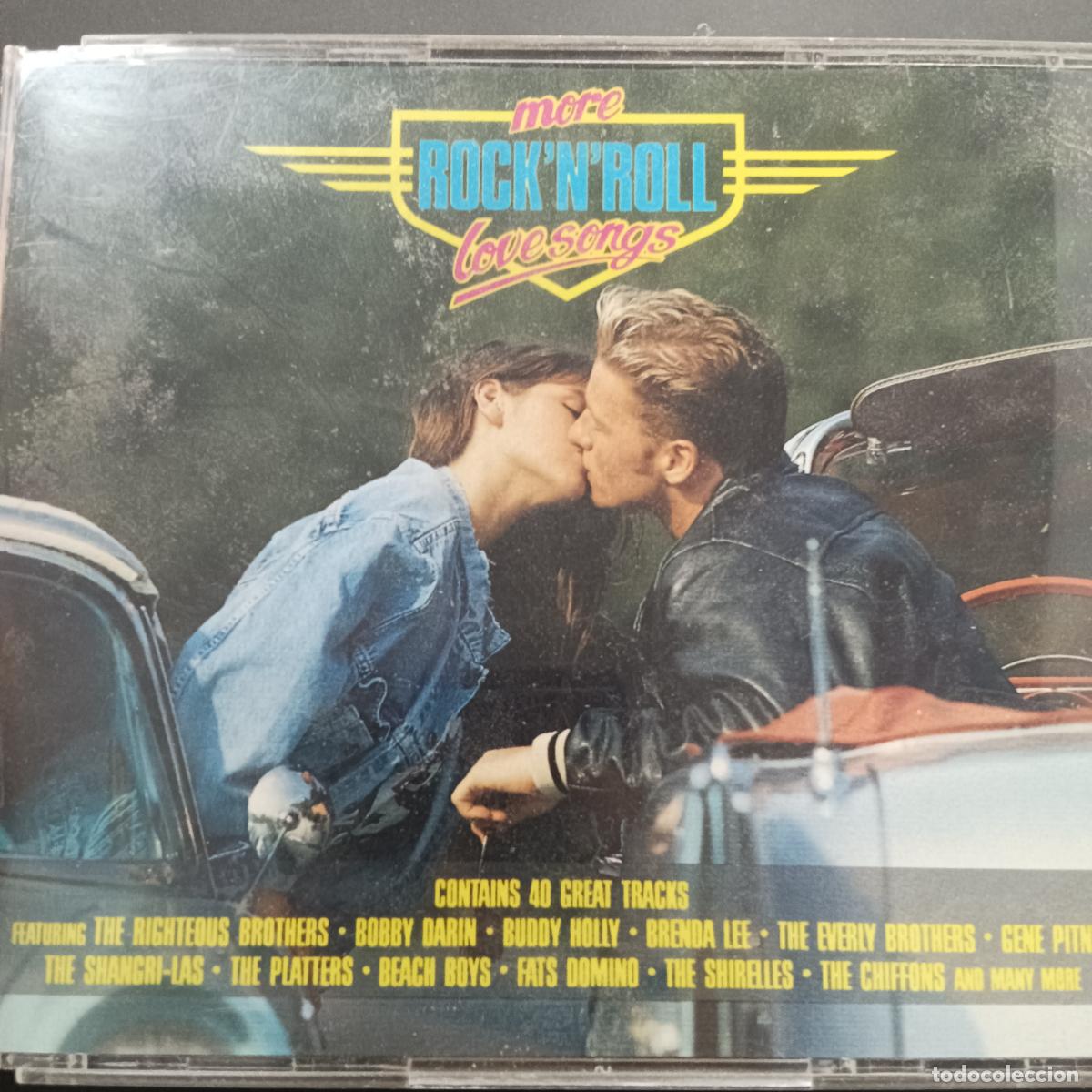 CDs de M&uacute;sica: More ROCK 'n' Roll Love Songs 2CD: The Everly Brothers, Buddy Holly, Beach Boys, Angels, Flamingos..