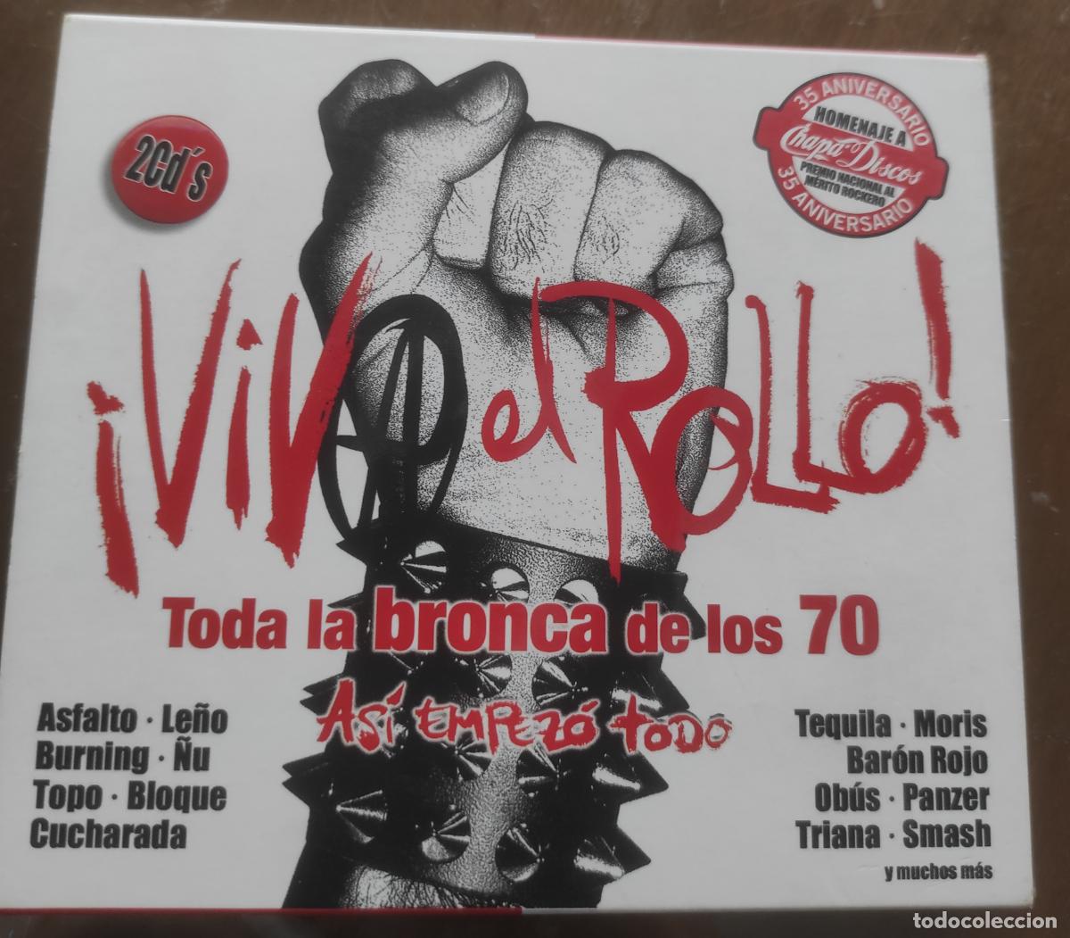 CDs de M&uacute;sica: Viva el Rollo 2 cd Toda la bronca los 70 Le&ntilde;o &Ntilde;u Asfalto Triana mezquita ibio crack,eduardo bort