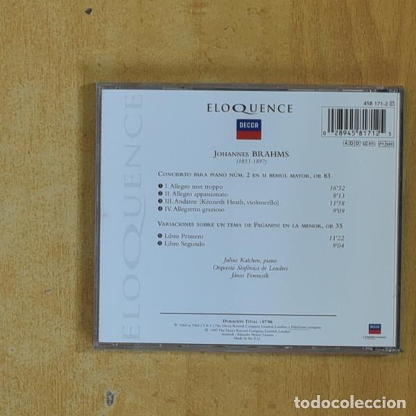 CDs de m&uacute;sica: BRAHMS - CONCIERTO PARA PIANO NUM 2 - CD - Foto 2