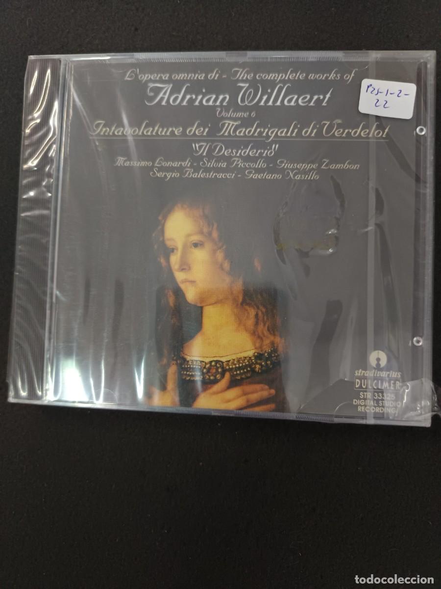 CDs de M&uacute;sica: ADRIAN WILLAERT, VOL 6 DE SUS OBRAS COMPLETAS. INTAVOLATURE DEI MADRIGALI DI VERDELOT / IL DESIDERIO