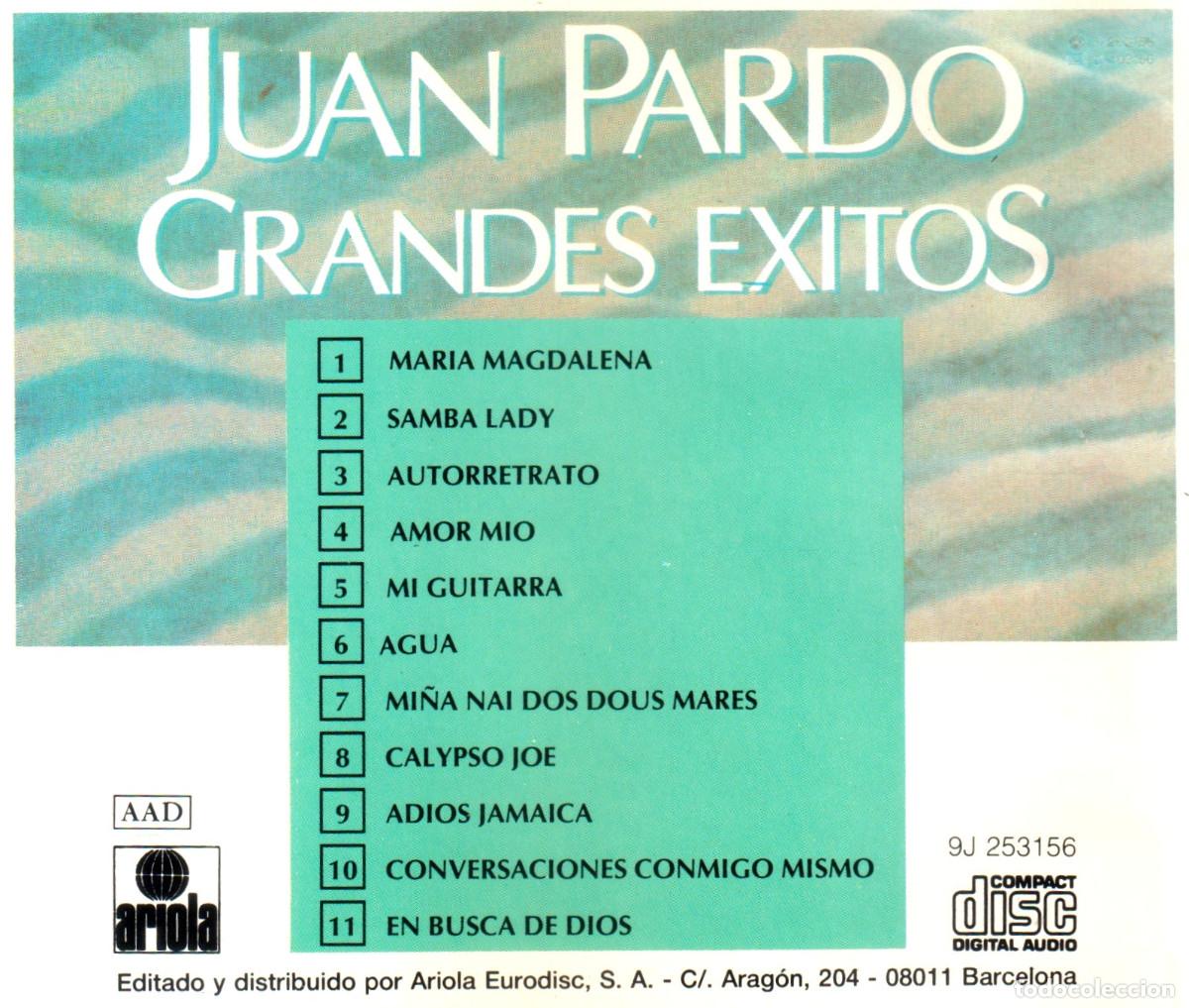 CDs de m&uacute;sica: JUAN PARDO. GRANDES EXITOS. RECOPILATORIO. CD. - Foto 2