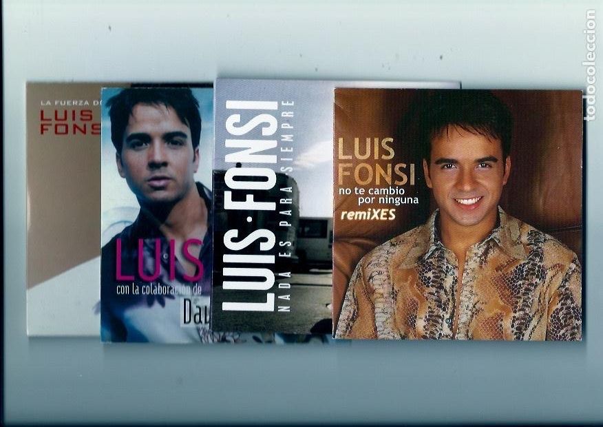 CDs de M&uacute;sica: LUIS FONSI. Nada es para siempre. No te cambio por ninguna- remixes. La fuerza de mi.. (4 cd single)