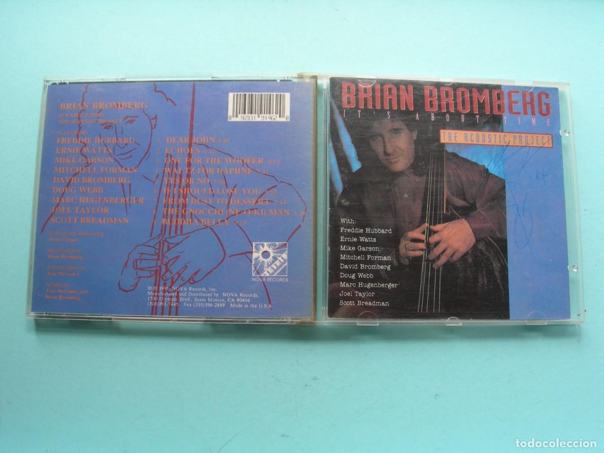 CDs de M&uacute;sica: BRIAN BROMBERG/IT&acute;S ABOUT TIME/THE ACOUSTIC PROJET/CD/9 TEMAS/ AZZ/COLECCI&Oacute;N PARTICULAR