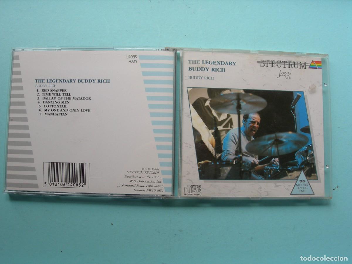CDs de M&uacute;sica: THE LEGENDARY BUDDY RICH / BUDDY RICH / CD / 7 TEMAS / JAZZ / COLECCI&Oacute;N PARTICULAR