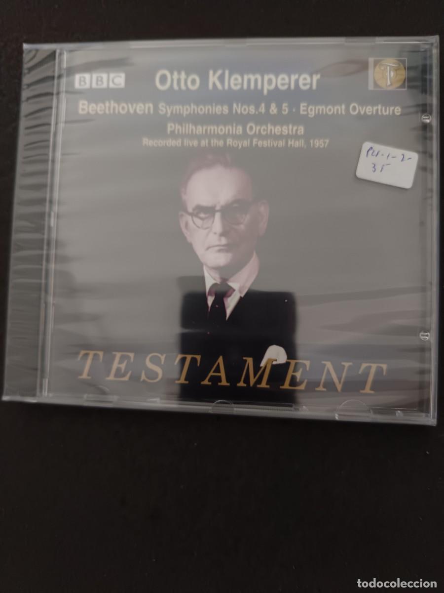 CDs de M&uacute;sica: OTTO KLEMPERER. BEETHOVEN, SINF 4 Y 5. EGMONT OVERTURE. LIVE, ROYAL FESTIVAL HALL, 1957