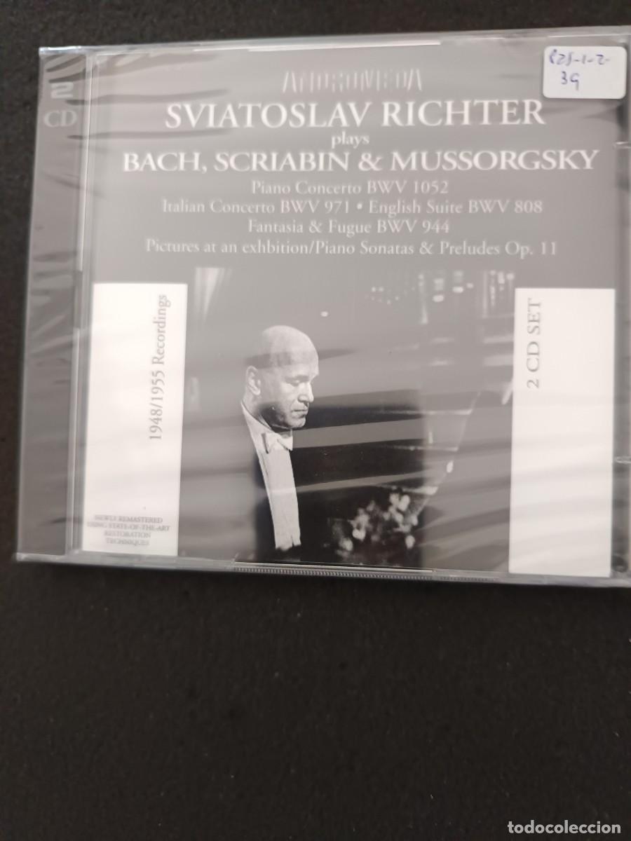 CDs de M&uacute;sica: 2 CD. SVIATOSLAV RICHTER PLAYS BACH, SCRIABIN & MUSSORGSKY. 1948 / 1955 RECORDINGS