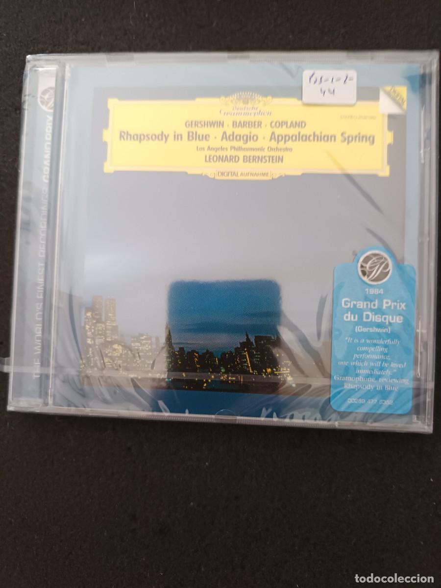 CD di Musica: GERSHWIN: RHAPSODY IN BLUE / BARBER: ADAGIO / COPLAND: APPALACHIAN SPRING. DIR.: LEONARD BERNSTEIN