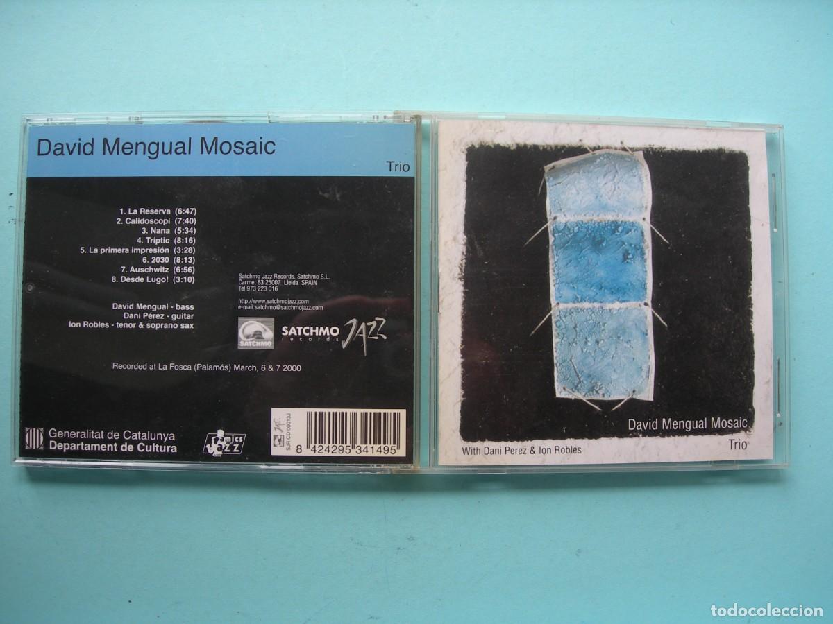 CDs de M&uacute;sica: DAVID MENGUAL MOSAIC TR&Iacute;O -WITH DANI P&Eacute;REZ & ION ROBLES / CD / 8 TEMAS / JAZZ / COLECCI&Oacute;N PARTICULAR
