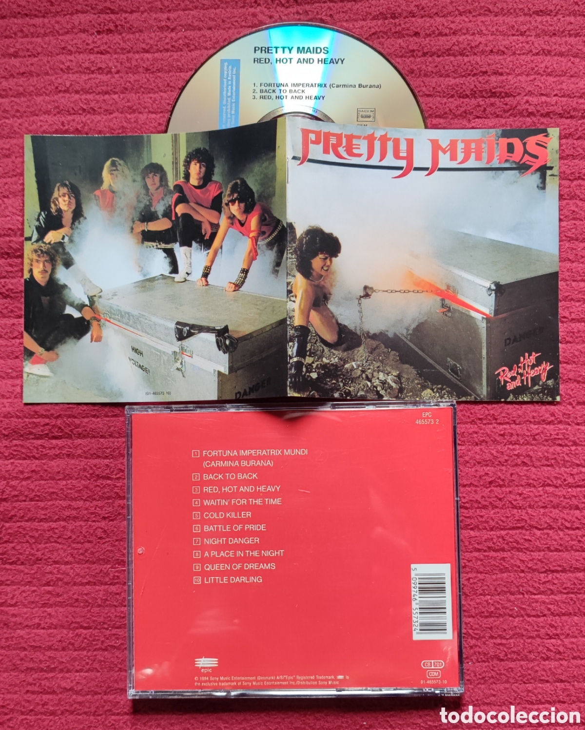 CDs de M&uacute;sica: PRETTY MAIDS: Red, Hot And Heavy. Cd Edici&oacute;n Original 1984 Sony Music. Raro.