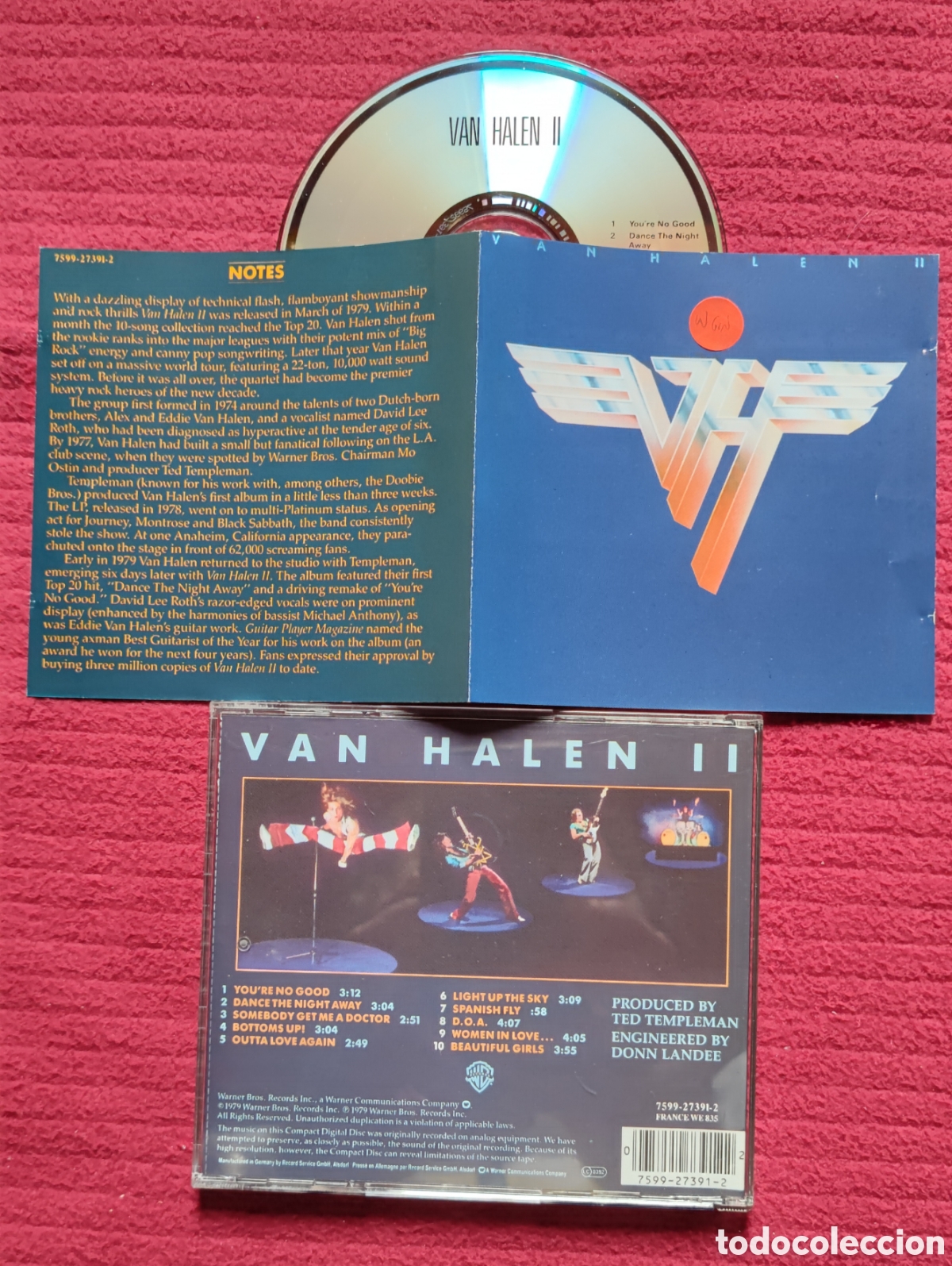CDs de M&uacute;sica: VAN HALEN: II. Cd Edici&oacute;n Original 1979 Warner Bros.