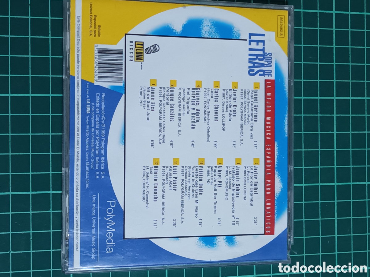 CDs de m&uacute;sica: Sopa de letras de cantautores - Foto 2