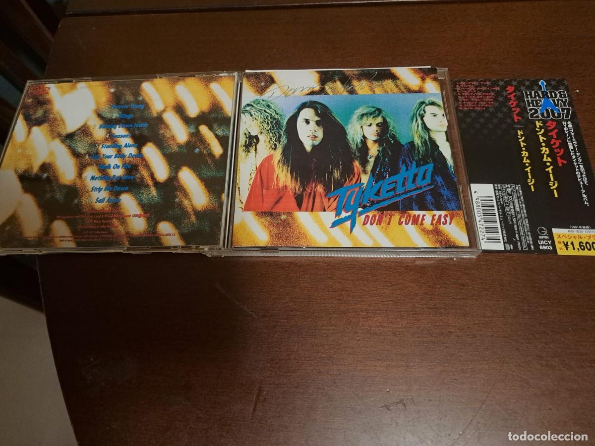 CDs de M&uacute;sica: TYKETTO - CD - DON'T COME EASY - REEDICION JAPONESA 2007 - FIRMADO POR DANNY VAUGHN