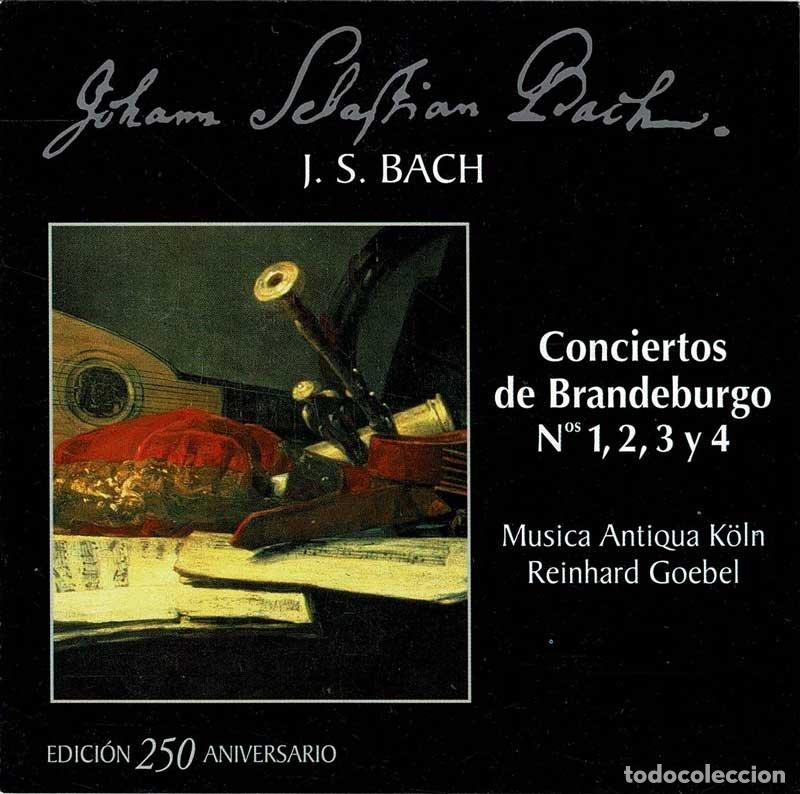CDs de M&uacute;sica: J. S. Bach, Reinhard Goebel, M&uacute;sica Antiqua K&ouml;ln - Conciertos de Brandenburgo N&ordm; 1, 2, 3 y 4. CD