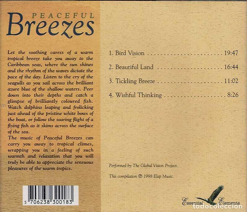 CDs de m&uacute;sica: The Global Vision Project - Peaceful Breezes. CD - Foto 2