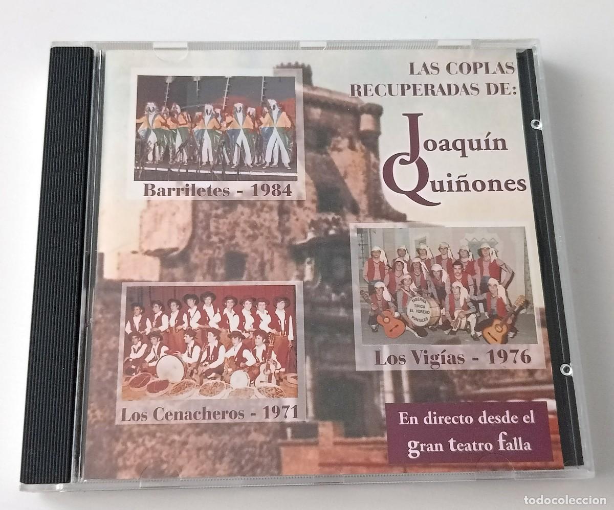 CDs de m&uacute;sica: CARNAVAL DE CADIZ CD COPLAS RECUPERADAS DE JOAQUIN QUI&Ntilde;ONES