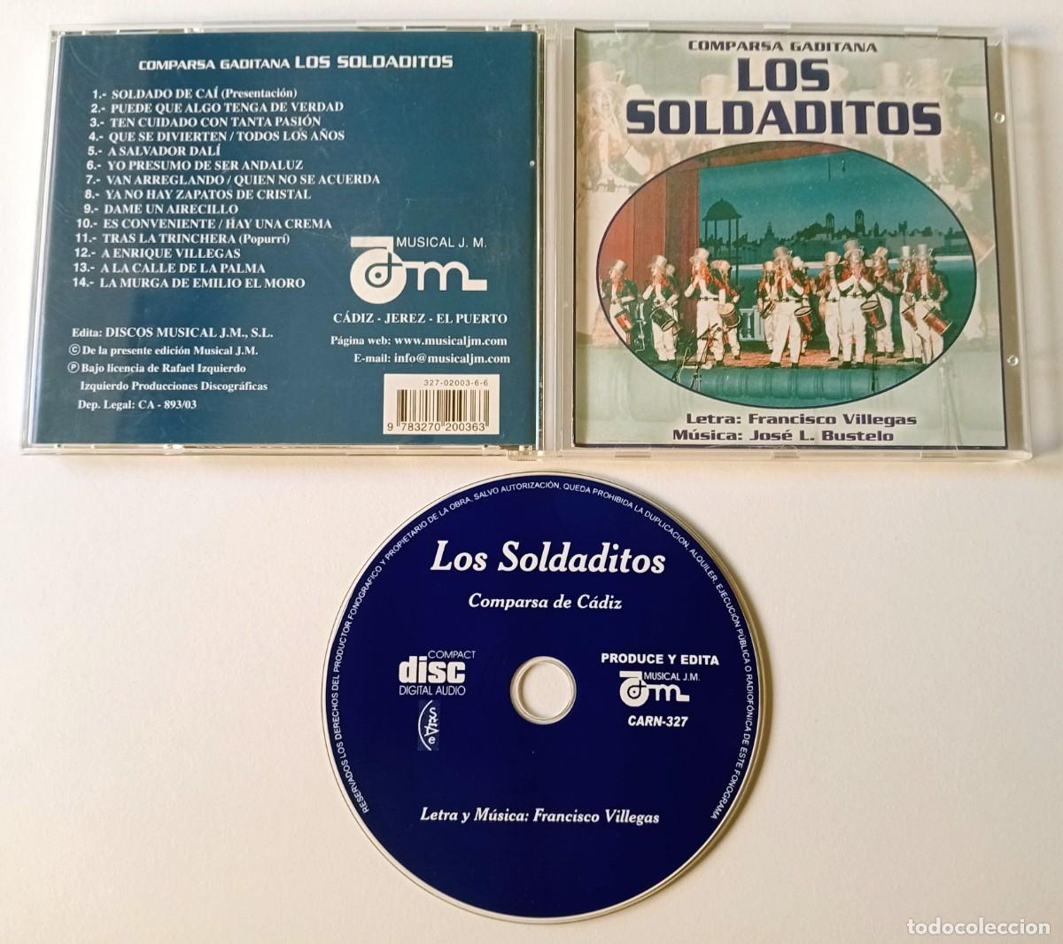 CDs de m&uacute;sica: CARNAVAL DE CADIZ 1989 CD COMPARSA LOS SOLDADITOS - Foto 2