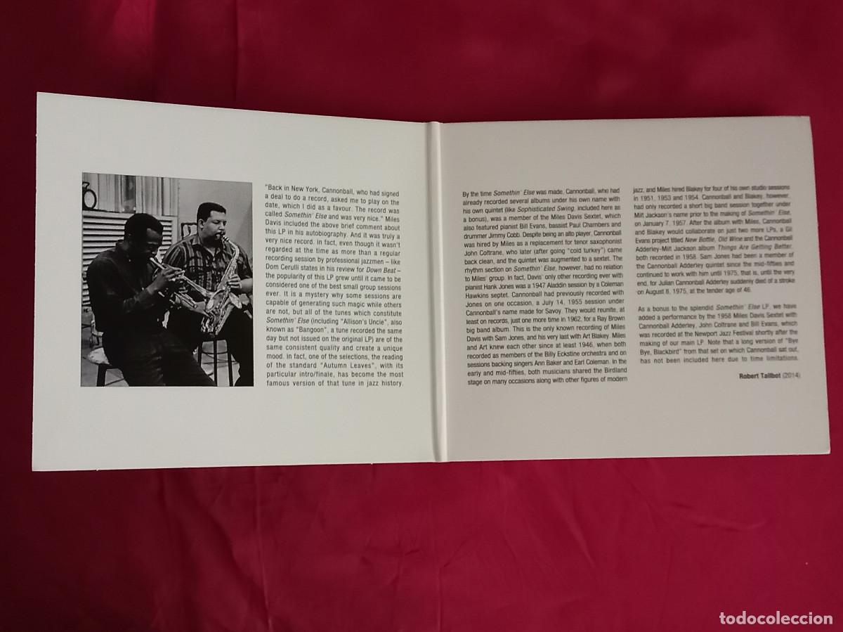 CDs de m&uacute;sica: Cannonball Adderley & Miles Davis - Somethin&acute;Else - Edit. Masterwoks. 2014 - Foto 2