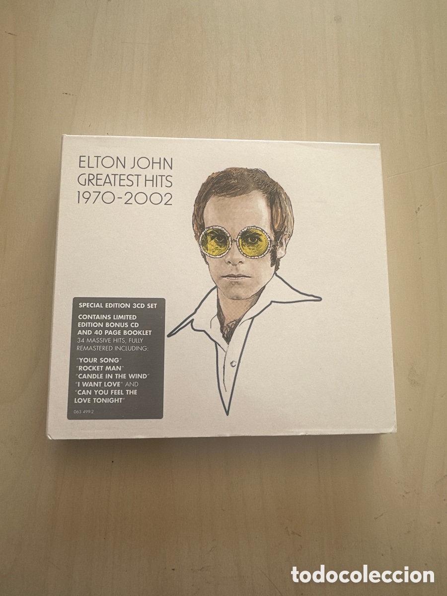 CDs de M&uacute;sica: Acd074 elton John greatest hits 1970-2002 CD m&uacute;sica