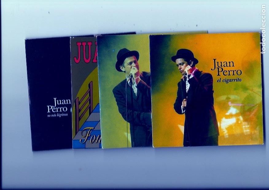 CDs de M&uacute;sica: JUAN PERRO. No mas lagrimas. Fonda de Dolores. Solo el vino. El cigarrito. (4 cd single)