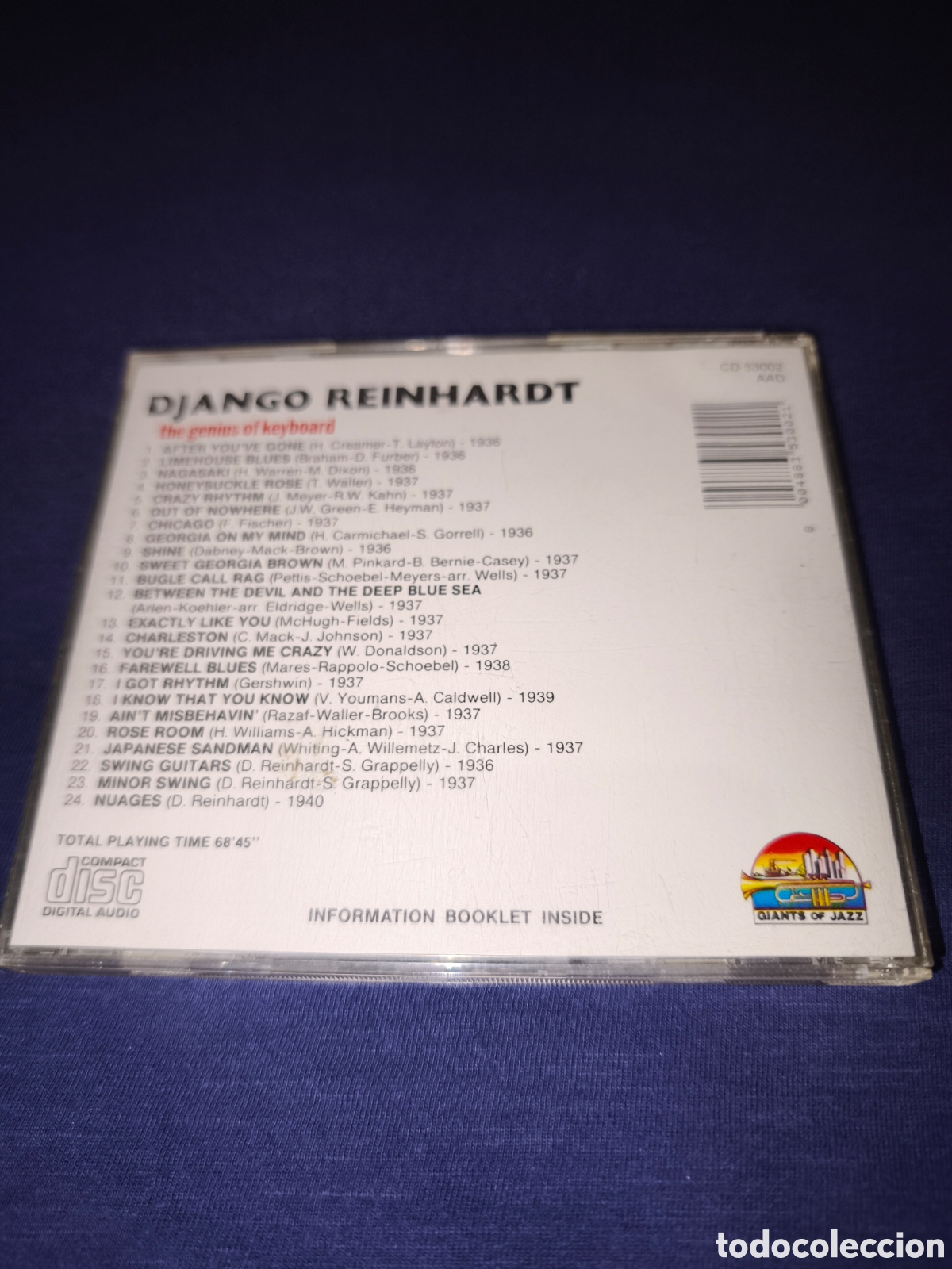 CDs de m&uacute;sica: Django Reinhardt Djangology - Foto 2