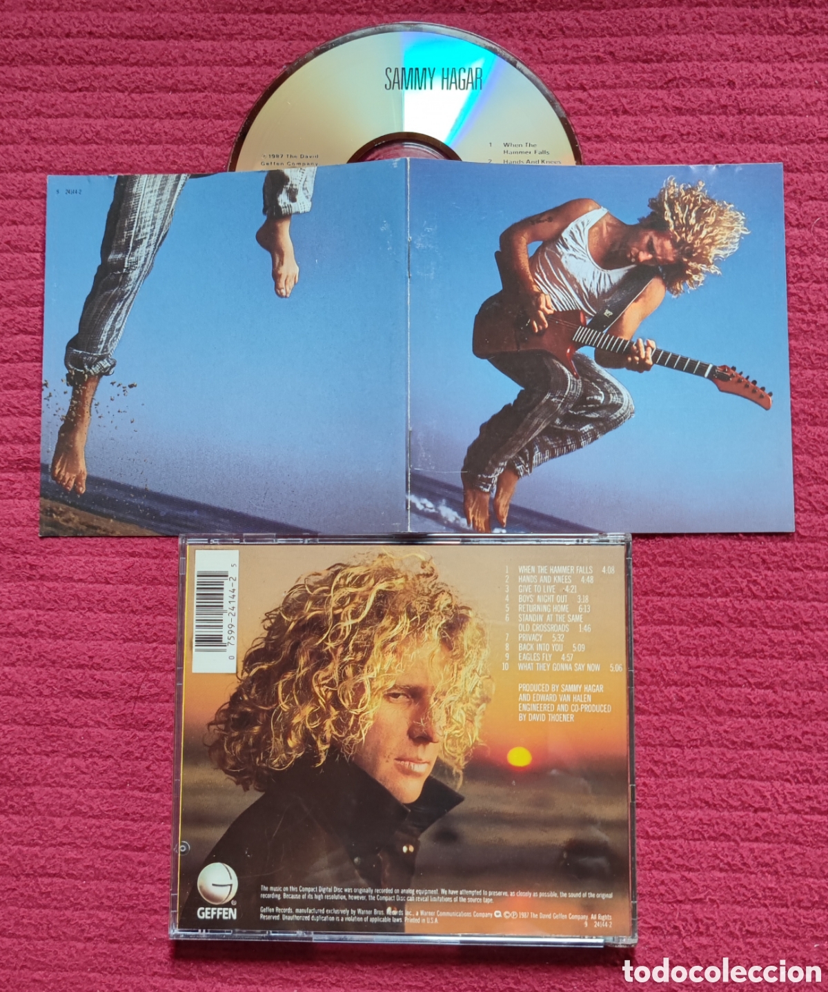 CDs de M&uacute;sica: SAMMY HAGAR: s/t. Cd Edici&oacute;n Original 1987 GEFFEN Records. Muy raro.