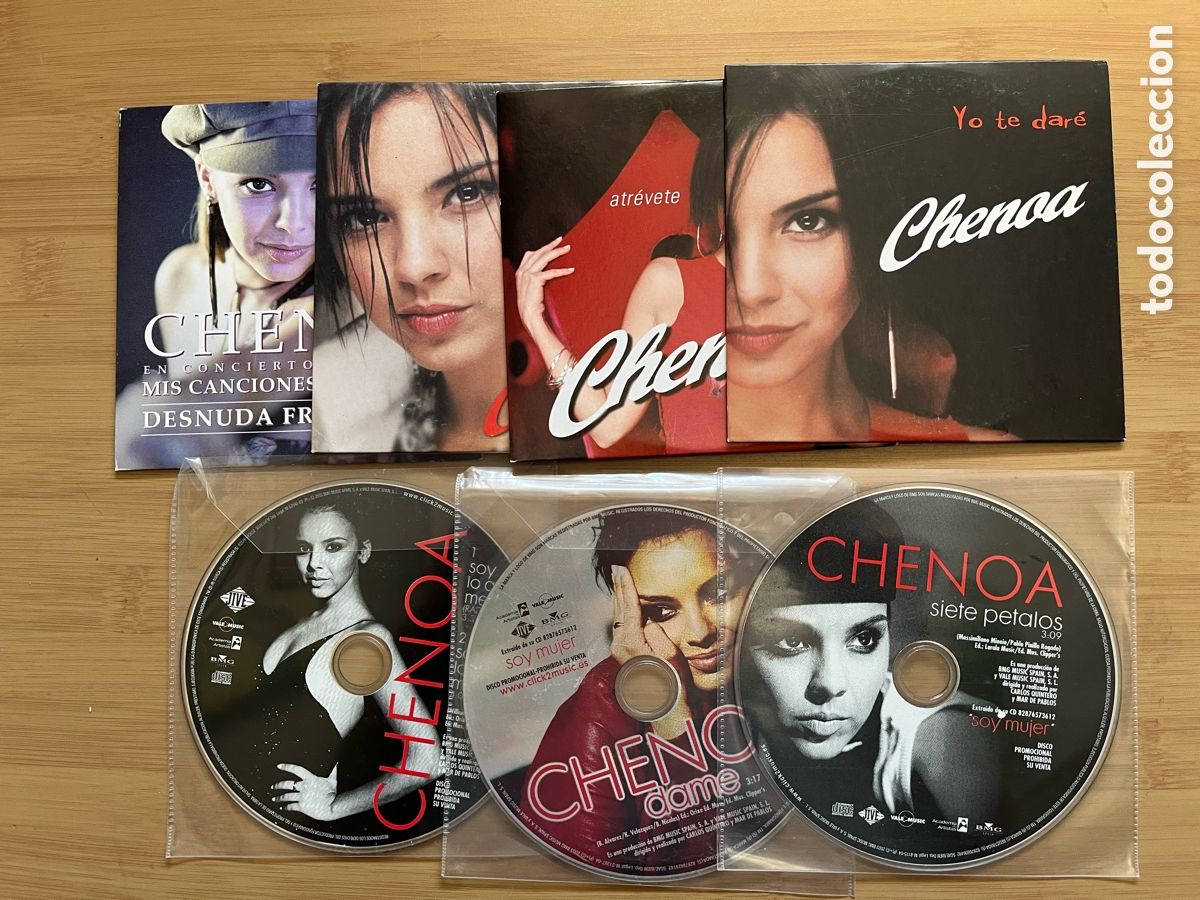 CDs de M&uacute;sica: CHENOA. Yo te dare. Desnuda frente a ti. Atrevete. Soy lo que me das. Dame............ (7 cd single)