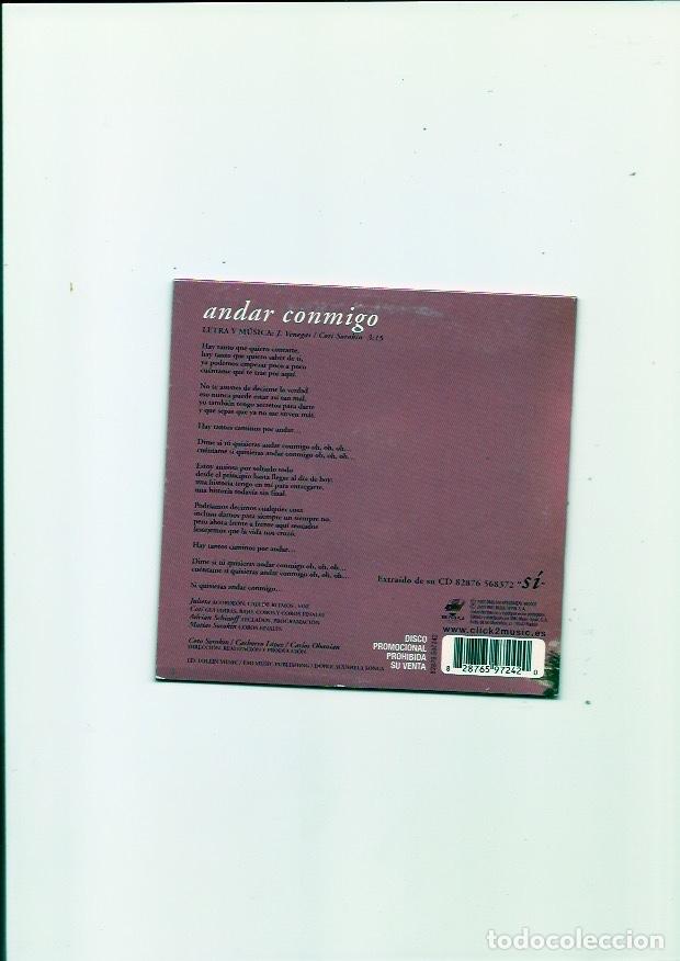 CDs de m&uacute;sica: JULIETA VENEGAS. Andar conmigo. El presente (2 cd-single) - Foto 4