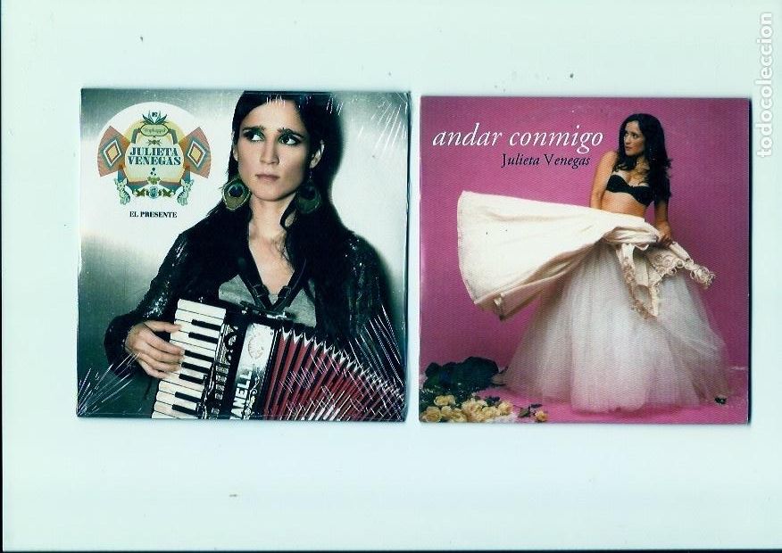 CDs de M&uacute;sica: JULIETA VENEGAS. Andar conmigo. El presente (2 cd-single)