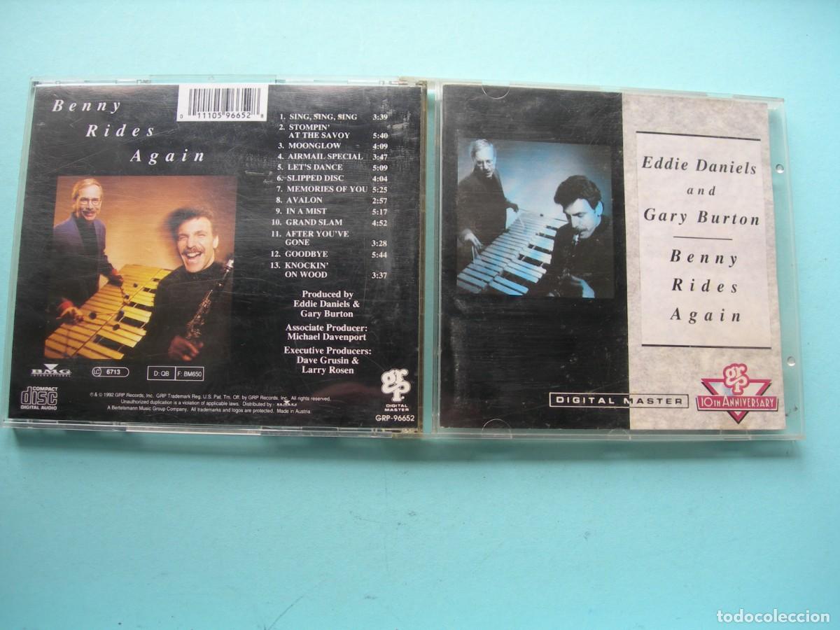 CDs de M&uacute;sica: EDDIE DANIELS AND GARY BURTON / BENNY RIDES AGAIN / CD / 13 TEMAS / COLECCI&Oacute;N PARTICULAR