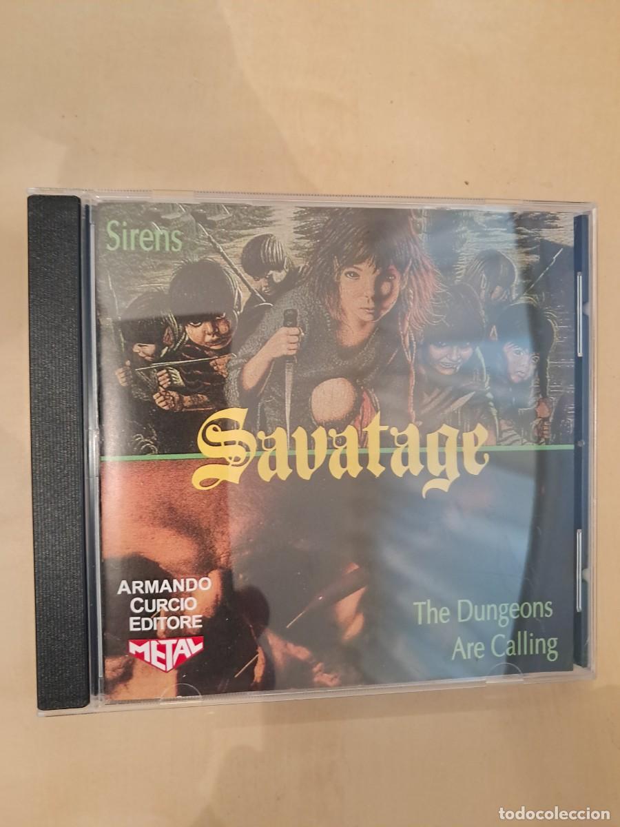 CDs de M&uacute;sica: Savatage , Sirens / The Dungeons Are Calling , CD 1993 Italy. Impecable. Heavy Power Metal