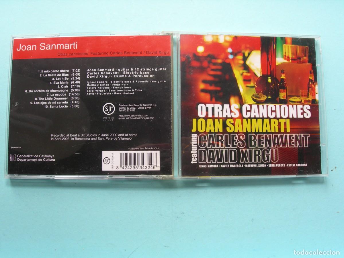 CDs de M&uacute;sica: JOAN SANMARTI / OTRAS CANCIONES / CD / 10 TEMAS / JAZZ / COLECCI&Oacute;N PARTICULAR