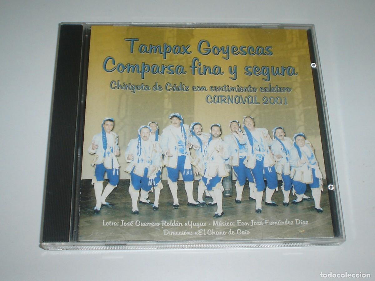 CD di Musica: CARNAVAL DE CADIZ 2001 - CD CHIRIGOTA TAMPAX GOYESCAS, COMPARSA FINA Y SEGURA