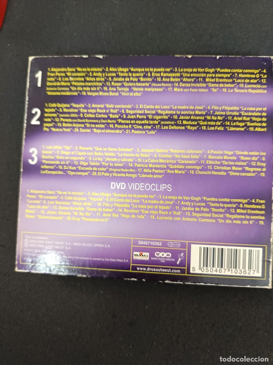 CDs de m&uacute;sica: 3 CD + 1 DVD BOX. LOS &Eacute;XITOS DEL A&Ntilde;O - Foto 2