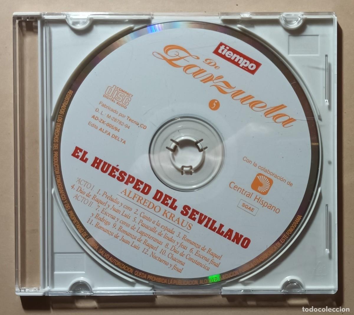 CDs de M&uacute;sica: CD - EL HU&Eacute;SPED DEL SEVILLANO - ALFREDO KRAUS - ED. TIEMPO