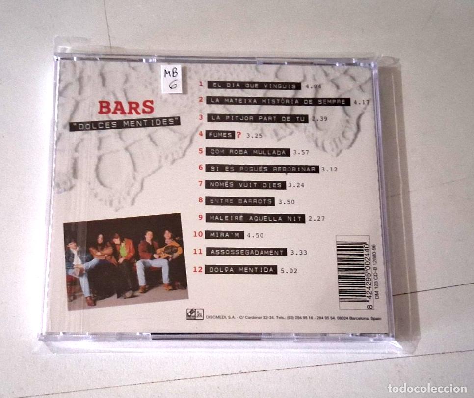 CDs de m&uacute;sica: BARS &rdquo;DOLCES MENTIDES&rdquo; CD 12 TRACKS - Foto 2