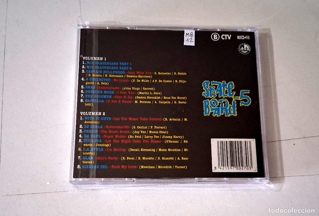 CDs de m&uacute;sica: CD &rdquo;SKATE BOARD 5&rdquo; 2CD 16 TRACKS - Foto 2