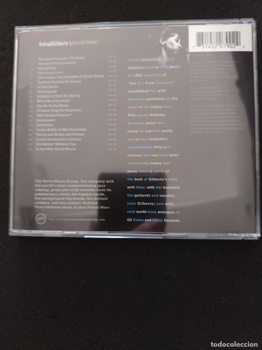 CDs de m&uacute;sica: ASTRUD GILBERTOS FINEST HOUR - Foto 2