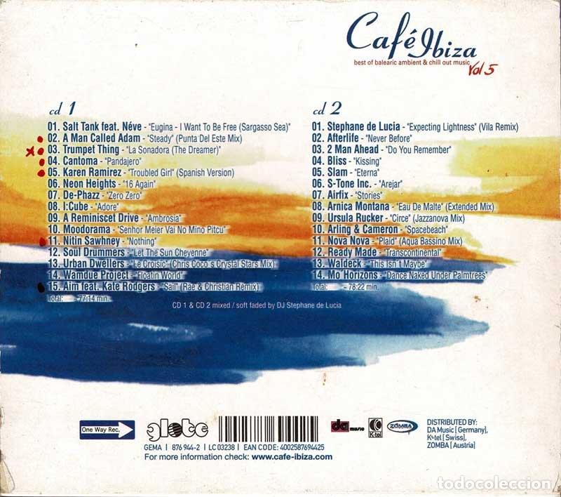 CDs de m&uacute;sica: Caf&eacute; Ibiza Vol. 5. 2 x CD - Foto 2