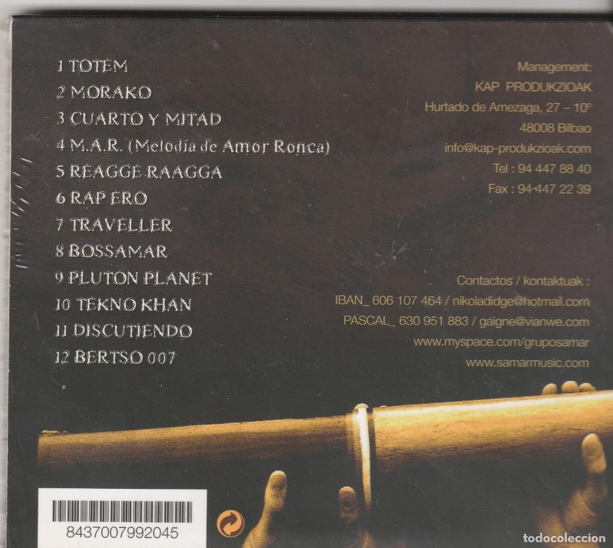 CDs de m&uacute;sica: SAMAR - RAMAS - ROCK VASCO - EUSKADI-CD DIGIPACK - Foto 2