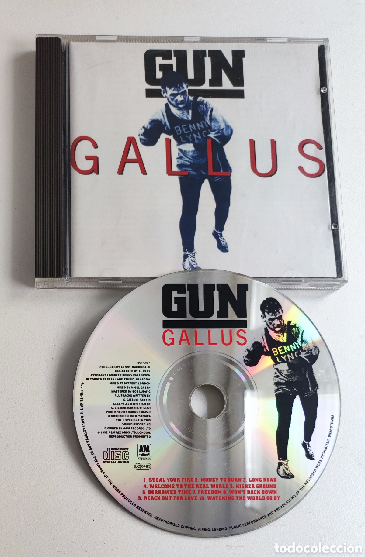 CDs de M&uacute;sica: CD 1992 - GUN / GALLUS - A&M RECIRDS 1992 / 2&deg; ALBUM BANDA