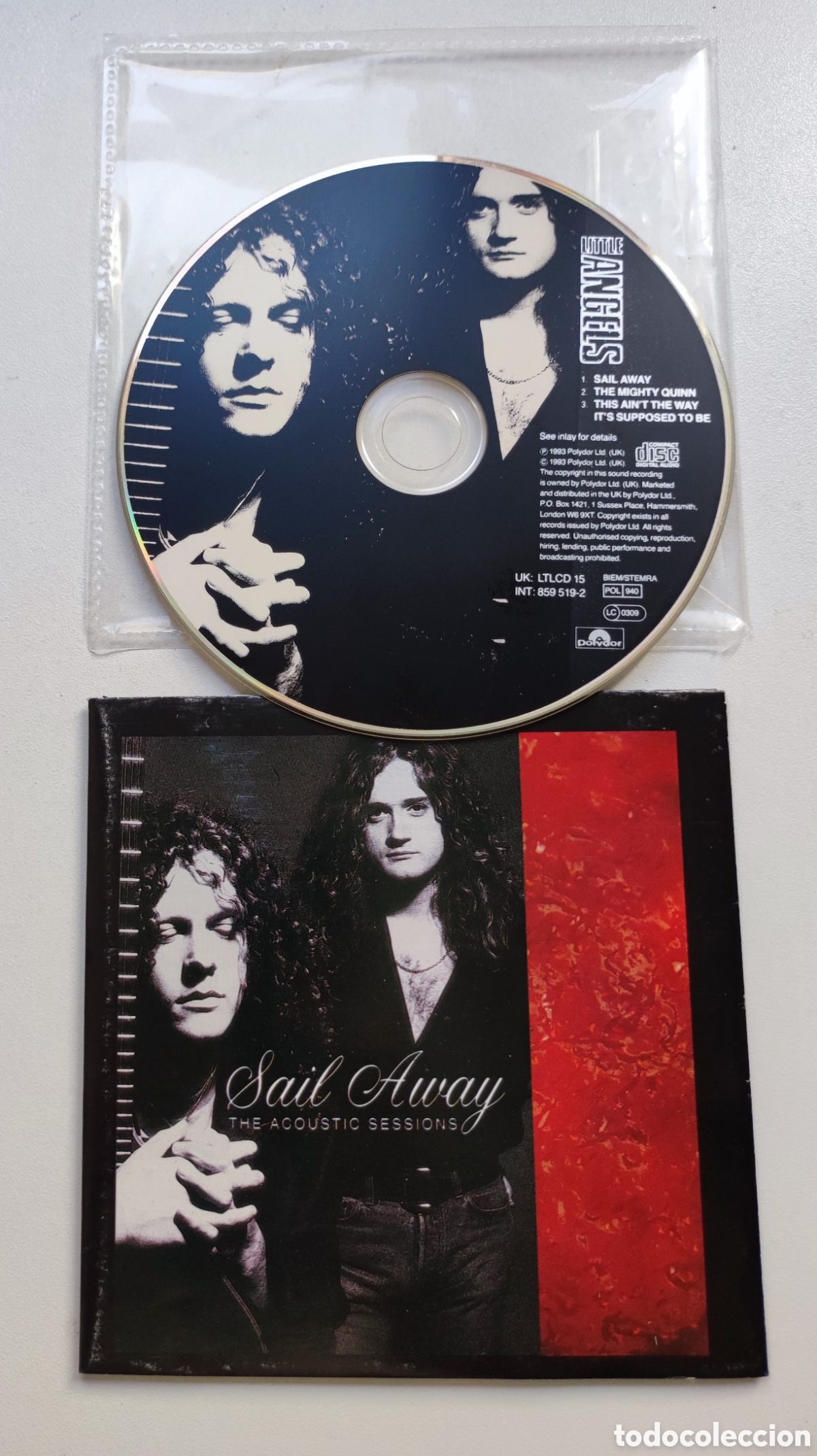 CDs de M&uacute;sica: LITTLE ANGELS / SAIL AWAY - GLAM METAL / CD 1993 POLYDOR U.K. - FUNDA DE PL&Aacute;STICO