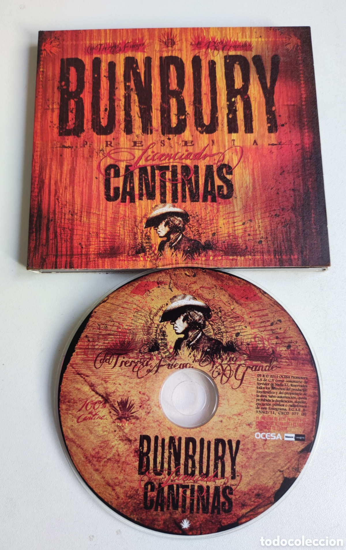 CDs de M&uacute;sica: BUNBURY - LICENCIADO CANTINAS / EXCELENTE ESTADO - 2011 OCESA / CD DIGIPACK CON LETRAS